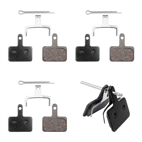 Fousenuk 4 Paires plaquette de Frein VTT Semi-Métalliques