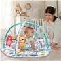 Tapis de Jeu pour Bébé Avec Arches Amovibles 6 Jouets Multifonctionnels