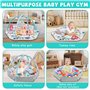 Tapis d'éveil Bébé, Tapis de Jeu pour Bébé Avec Arches Amovibles 6 Jouets Multifonctionnels, Tapis de Jeux Bébé Polyvalent, Tapi