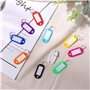 Oderra 20 Porte Clef Etiquette en Plastique 10 Couleurs, étiquette Inscriptibles pour clés de maison, étiquettes à bagages, de N