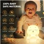 Diboniur Veilleuse Enfant Rechargeable Veilleuse Bébé Lampe, 7 Couleurs LED Veilleuse Filles, Silicone Lampe de Chevet Tactile p