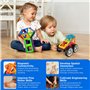 Magformers WOW Plus Magnetic Building Blocks Toy. Makes 30 Different Cars With Detachable Race Driver. STEM Toy With 18 Pieces.,