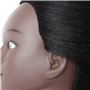 Tête de mannequin avec de vrais cheveux Coiffeur Tête d'entraînement Mannequin Cosmétologie Tête Coiffeurs Pratique Tête d'entra