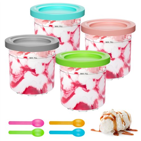 Luazvilkpsar 4 Pièces Récipients à Crème Glacée de Rechange