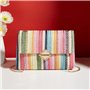 FFWTPY Sac a Main Femme Elégant Sacs à Bandoulière Tissés Pochette en Paille Soirée Embrayage Décontractée Bohème avec Chaîne Mé