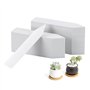 Lot de 210 Étiquettes pour Plantes Blanches en Plastique – Résistantes aux Intempéries – 10 x 2 cm – Etiquette Plante Pour Jardi