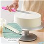 3 spatules en acier inoxydable pour glaçage et 3 grattoirs en plastique pour gâteaux, poignée antidérapante, ensemble d'ustensil