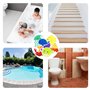 10 Pièces Autocollants Antidérapants pour Salle de Bain ,Avec 1 petit grattoir,Autocollants de baignoire antidérapants pour enfa