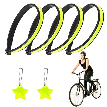 TAFACE Lot de 4 colliers réfléchissants