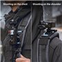 SUREWO Osmo Pocket 3 Support pour sac à dos, sangle d'épaule avec bordure étendue compatible avec DJI Osmo Pocket 3