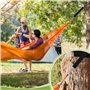 VFANDV Sangle Hamac, Fixation de Balançoire, 2x150 cm Sangle Balancoire Arbre avec Mousquetons et Anneaux en D, 2 Protection d'a