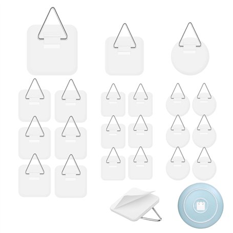 VFANDV 21Pcs Crochet Adhesif Mural Crochets Adhésifs Invisibles