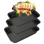 GOYADA 3 Pcs Plat à Four Rectangulaire Antiadhésif