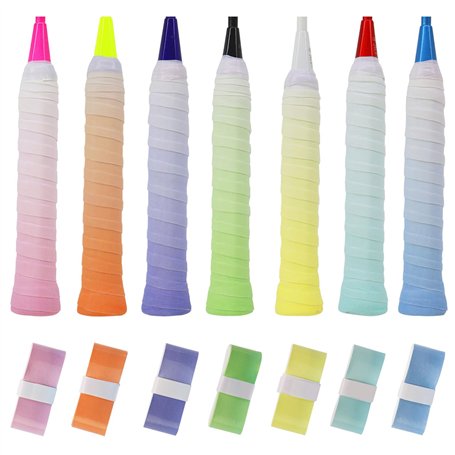 7 Pièces Ruban de Raquette Grip Surgrip Tennis Grip Raquette Badminton Surgrip Badminton Ruban Adhésif pour Raquette de Tennis O