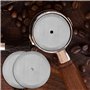 EASYKEENECOM Lot de 3 filtres de rechange pour cafetière à piston - 350 ml - En acier inoxydable - Pour cafetière à piston à pis