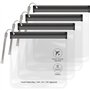 SLIJAR Lot de 4 Trousses de Toilette Transparente pour Voyage
