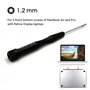 Uacen Lot de 3 tournevis pentalobe 5 points 0,8 1,2 1,5 ou P2 P5 P6 ou TS1 TS4 TS5 pour Apple iPhone Macbook Pro Air