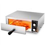 DULNICE Four à pizza électrique 1500W avec minuterie de 30 minutes