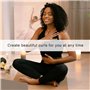 60 Pièces Permanente Cheveux Boucle Kit de Petite Taille, Bigoudis Cheveux Court de 0,35 Pouce,Kits de Perm à Bigoudi pour Femme