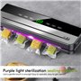 Machine a Emballer Sous Vide, Machine Sous Vide, Appareil Sous Vide Alimentaire, avec 10 Sacs Sous Vide, Affichage Numérique LED