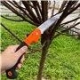 Newaner Scie à Élaguer Pliante 180mm,Scie Pliante à Main Avec poignée antidérapante et verrouillage de sécurité,Scie à main poly