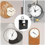 Fousenuk 2 Mecanisme Horloge Murale, Silencieux Mécanisme Horloge Pile, Mouvement d'Horloge Quartz, avec 5 Paires différentes Ho