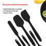 TOPSEAS Spatule Silicone de Cuisine,TOPSEAS Ustensiles en Silicone 6 Pack comme Ustensiles de Cuisine Antiadhésifs Include Culli