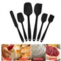 TOPSEAS Spatule Silicone de Cuisine,TOPSEAS Ustensiles en Silicone 6 Pack comme Ustensiles de Cuisine Antiadhésifs Include Culli