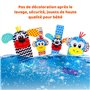 hugttt 4 Pcs Bébé Poignet et Chaussettes Hochet Jouets, Pied Finder et Poignet de Bell Strap Hochet Chaussettes Animaux Jouet Ev
