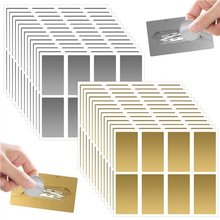 208 Pièces Autocollant à Gratter