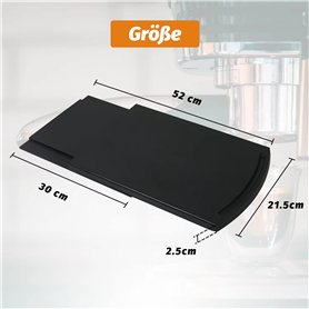 BlauKe® Planche à Découper en Bois en Bambou avec Rigole (Grande 37x29cm) – Planche en Bois Épaisse pour Viande Pain Fromage Lég