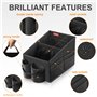 WOCVRYY Organisateur de Voiture Détachable et Piable Boîte de Rangement avec Séparation et Compartiments Ajustables Poches en fi