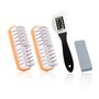 Brosse à chaussures 3 pièces avec 1 gomme