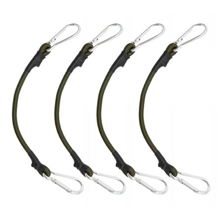 Lot de 4 tendeurs en caoutchouc avec mousqueton