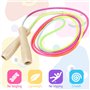 Corde a Sauter Enfant, Corde à Sauter Enfant 3 4 5 6 7 8 ans, Corde à sauter arc-en-ciel pour enfants, 250cm Bois Réglable Poign