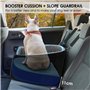 Mozvvco Siège Auto pour Chien Petite Taille - Panier Voiture Doux et Court en Peluche - Coussin Épais, Antidérapant, Détachable,