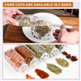 Mozvvco Bocaux à Épices, 24 Pièces Pot à Épices en Verre avec Étiquettes d'épices Françaises, 120ml Boite à Épices Cuisine Range