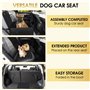 Mozvvco Siège Auto pour Chien, Panier Voiture Avec Côtés Robustes et Ceinture de Sécurité, Pour Petite et Moyenne Taille, Imperm