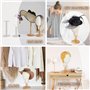 DaizySight Tête de perruque stable, tête de mannequin de 54 cm, support de perruque pour la présentation de chapeaux et chapeaux