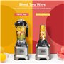 AMZCHEF 2-EN-1 Blender Mixeur 1800W | Blender Professionnel 1,85L et Mini Mixeur Smoothie 600ml | Blender Mixeur Puissant avec P