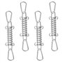 4 Pcs Boucle de Corde de Ressort de Tente Tendeur Voile Ombrage en Acier Inoxydable Ressort Voile D'ombrage Tendeur Ressort Bouc