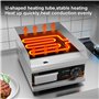 DULNICE Plancha Électrique Professionnelle en Acier Inoxydable, Commerciale Plancha de Cuisson Grill electrique，220-240V