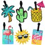 Lot de 6 étiquettes de bagage sécurisées pour valises