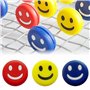 YFelomatric Lot de 8 amortisseurs pour raquette de tennis - Motif visage smiley - Design de raquette de tennis