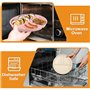 Lot de 5 Assiette Compartiment Adulte Enfant, Assiettes Divisées, Assiette Reequilibrage Alimentaire Adulte, Assiette Plastique