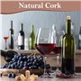 25 Pièces Bouchon de Liege Vin en Bois Réutilisable