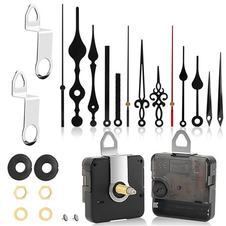 2 Pièces Mécanisme Mouvement d'Horloge