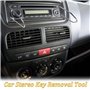 4PCS Autoradio Adaptateur Demontage, Clés d'extraction de démontage, Clé Extraction Autoradio, Outil de déverrouillage d'autorad