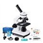 BEBANG 100X-2000X Microscope pour Enfants Adultes, Professionnel Biologique Microscope pour Etudiants Scolaire Laboratoire