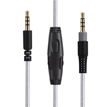 Cloud Alpha Câble de rechange pour casque de jeu HyperX Cloud Alpha avec fonction mute en ligne